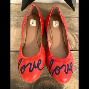 Ellen Degeneres Shoes Ellen Degeneres Love Leather Flats Size